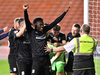 Tyrell Warren of Barrow Association Football Club after the Carabao Cup match between Blackpool and Barrow at Bloomfield Road, Blackpool on...