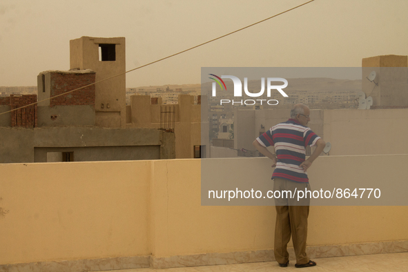 Sandstorm in Cairo, Egypt, on October 23, 2015. 
