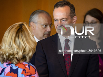 Digital Infrastructure and Transport Minister Volker Wissing before the weekly cabinet meeting at the Chancellery in Berlin, Germany on Augu...