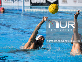 Foto during the Waterpolo Internationals Sardinia Cup Men - Italy vs Serbia on August 10, 2022 at the Sassari in Sassari, Italy (