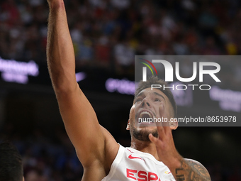 Wily Geuer of Spain in action during the basketball friendly national match played between Spain Team and Greece Team at Wizink Center pavil...