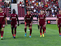 Players of CFR Cluj entering the pitch during UEFA Europa Conference League, 3rd preliminary round: CFR Cluj v. Şahtior Soligorsk, 11 August...