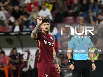 Yuri Matias during UEFA Europa Conference League, 3rd preliminary round: CFR Cluj v. Şahtior Soligorsk, 11 August 2022,Dr Constantin Radules...