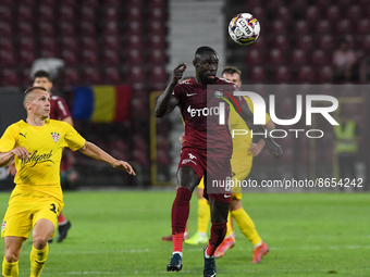Nana Boateng during UEFA Europa Conference League, 3rd preliminary round: CFR Cluj v. Şahtior Soligorsk, 11 August 2022,Dr Constantin Radule...