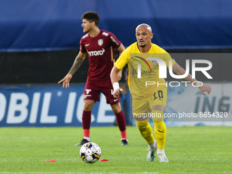 Valon Ahmedi during UEFA Europa Conference League, 3rd preliminary round: CFR Cluj v. Şahtior Soligorsk, 11 August 2022,Dr Constantin Radule...