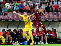Ciprian Deac in action against Nikola Antic 
during UEFA Europa Conference League, 3rd preliminary round: CFR Cluj v. Şahtior Soligorsk, 11...