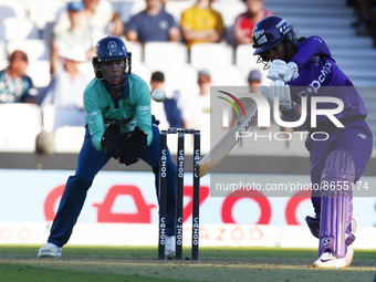 LONDON ENGLAND - AUGUST  11 :Jamimah Rodrigues of Northern Supercharges Women  during The Hundred Women match between Oval Invincible's Wome...