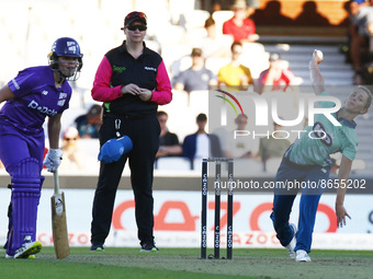 LONDON ENGLAND - AUGUST  11 : Eva Gray of Oval Invincibles Women during The Hundred Women match between Oval Invincible's Women against Nort...