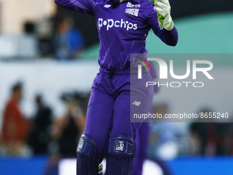 LONDON ENGLAND - AUGUST  11 : Alyssa Healy of Northern Supercharges Women during The Hundred Women match between Oval Invincible's Women aga...