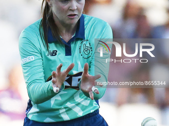 LONDON ENGLAND - AUGUST  11 :Mady Villiers of Oval Invincibles Women  during The Hundred Women match between Oval Invincible's Women against...