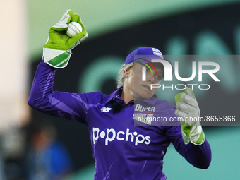 LONDON ENGLAND - AUGUST  11 : Alyssa Healy of Northern Supercharges Women during The Hundred Women match between Oval Invincible's Women aga...