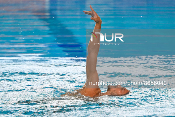 Giorgio Minisini (ITA) during European Aquatics Championships Rome 2022 at the Foro Italico on 12 August 2022. 