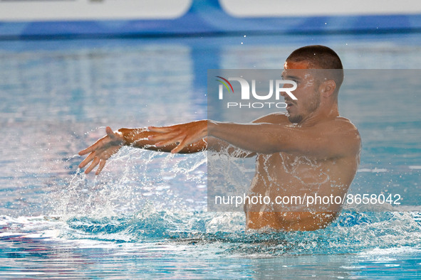 Giorgio Minisini (ITA) during European Aquatics Championships Rome 2022 at the Foro Italico on 12 August 2022. 