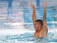 Giorgio Minisini (ITA) during European Aquatics Championships Rome 2022 at the Foro Italico on 12 August 2022. (