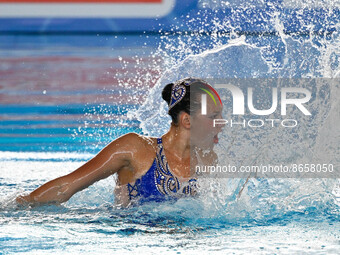 Marta Fiedina (UKR) during European Aquatics Championships Rome 2022 at the Foro Italico on 12 August 2022. (
