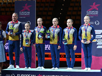 TEAM: Romania SILVER  during the Gymnastics European Women's Artistic Gymnastics Championships - Junior Women's Qualification incl Team & Al...