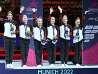 TEAM: 
Germany BRONZE during the Gymnastics European Women's Artistic Gymnastics Championships - Junior Women's Qualification incl Team & A...