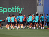 FC Barcelona training before the first match of the 2022-23 Liga Santander against Rayo Vallecano, in Barcelona, on 12th August 2022. 
 -- (