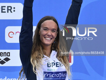 Margherita Panziera (ITA) during the LEN European Swimming Championships finals on 12th August 2022 at the Foro Italico in Rome, Italy. (