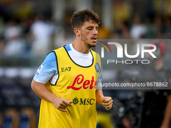 Napoli's Diego Demme portrait during the italian soccer Serie A match Hellas Verona FC vs SSC Napoli on August 15, 2022 at the Marcantonio B...