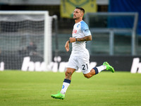 Napoli's Matteo Politano portrait during the italian soccer Serie A match Hellas Verona FC vs SSC Napoli on August 15, 2022 at the Marcanton...