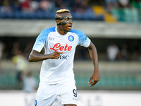 Napoli's Victor Osimhen portrait during the italian soccer Serie A match Hellas Verona FC vs SSC Napoli on August 15, 2022 at the Marcantoni...