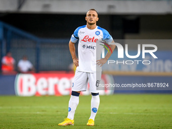 Napoli's Stanislav Lobotka portrait during the italian soccer Serie A match Hellas Verona FC vs SSC Napoli on August 15, 2022 at the Marcant...