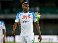 Napoli's Victor Osimhen portrait during the italian soccer Serie A match Hellas Verona FC vs SSC Napoli on August 15, 2022 at the Marcantoni...