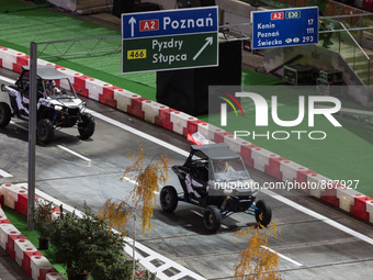 ATV race during the VERVA Street Racing at the National Stadium on October 24, 2015 in Warsaw, Poland. (