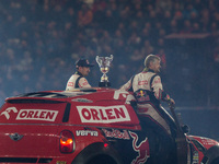 ORLEN Team Parade during the VERVA Street Racing at the National Stadium on October 24, 2015 in Warsaw, Poland. (