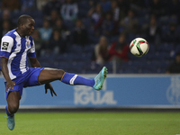 Porto's Cameroonian forward Vincent Aboubakar during the Premier League 2015/16 match between FC Porto and SC Braga, at Dragao Stadium in Po...