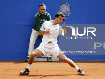 BARCELONA-SPAIN -22 April: match between Ramos and Davidenko, for the Barcelona Open Banc Sabadell, 62 Trofeo Conde de Godo, played at the T...