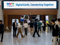 A general view of the World Smart City Expo 2022, in KINTEX(Korea International Exhibition Center) on August 31, 2022 in Goyang city,  Gyeon...