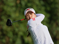 Hye-Jin Choi of Gyeonggi-do, Republic of Korea hits from the 11th tee during the second round of the Dana Open presented by Marathon at High...