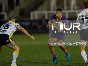 Mitch Clark in action for Thunder during the BETFRED Championship match between Newcastle Thunder and York City Knights at Kingston Park, Ne...
