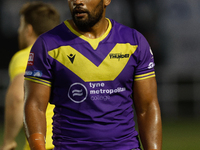 Ukuma Ta'ai of Newcastle Thunder looks on during the BETFRED Championship match between Newcastle Thunder and York City Knights at Kingston...