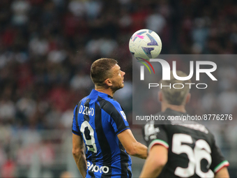 Edin Dzeko of fc Inter during the Italian Serie A tootball match between Ac Milan and Fc Inter on 03 of September 2022 at Giuseppe Meazza _...