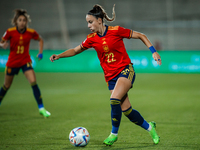 Athenea del Castillo of Spain during the FIFA Women's World Cup 2023 Qualifier group B match between Spain and Ukranie at Ciudad del Futbol...