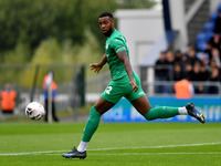 Tyrone Williams of Chesterfield Football Club  during the Vanarama National League match between Oldham Athletic and Chesterfield at Boundar...