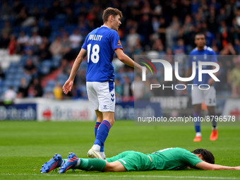 Ben Tollitt of Oldham Athletic during the Vanarama National League match between Oldham Athletic and Chesterfield at Boundary Park, Oldham o...