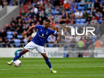 Jordan Clarke of Oldham Athletic during the Vanarama National League match between Oldham Athletic and Chesterfield at Boundary Park, Oldham...
