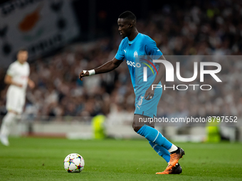 Eric Bailly of Marseille controls the ball during the UEFA Champions League match between Tottenham Hotspur and Olympique de Marseille at Wh...
