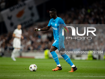 Eric Bailly of Marseille controls the ball during the UEFA Champions League match between Tottenham Hotspur and Olympique de Marseille at Wh...