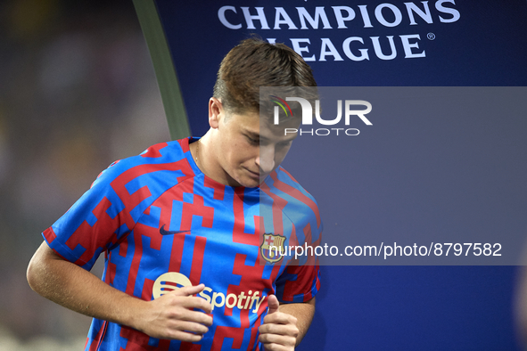 Pablo Torre of Barcelona prior the UEFA Champions League group C match between FC Barcelona and Viktoria Plzen at Spotify Camp Nou on Septem...