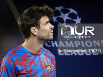 Gerard Pique centre-back of Barcelona and Spain prior the UEFA Champions League group C match between FC Barcelona and Viktoria Plzen at Spo...
