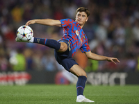 Pablo Torre of Barcelona during the warm-up before the UEFA Champions League group C match between FC Barcelona and Viktoria Plzen at Spotif...