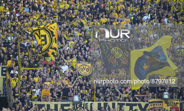.    Borussia Dortmund fans during Borrusia Dortmund and FC Copenhagen at Signal Iduna Park,  Dortmund, Germany on 6 September 2022.  