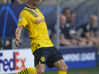 Thomas Meunier (Borussia Dortmund)    controls the ball during Borrusia Dortmund and FC Copenhagen at Signal Iduna Park,  Dortmund, Germany...