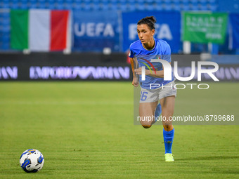 Italy's Lucia Di Guglielmo portrait ai\ during the FIFA World Cup World Cup 2023 Qualifiers - Italy Women vs Romania on September 06, 2022 a...