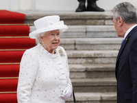 (EDITOR'S NOTE: File image) The Queen has died aged 96, Buckingham Palace has announced. - In this file photo: Queen Elisabeth II and prince...
